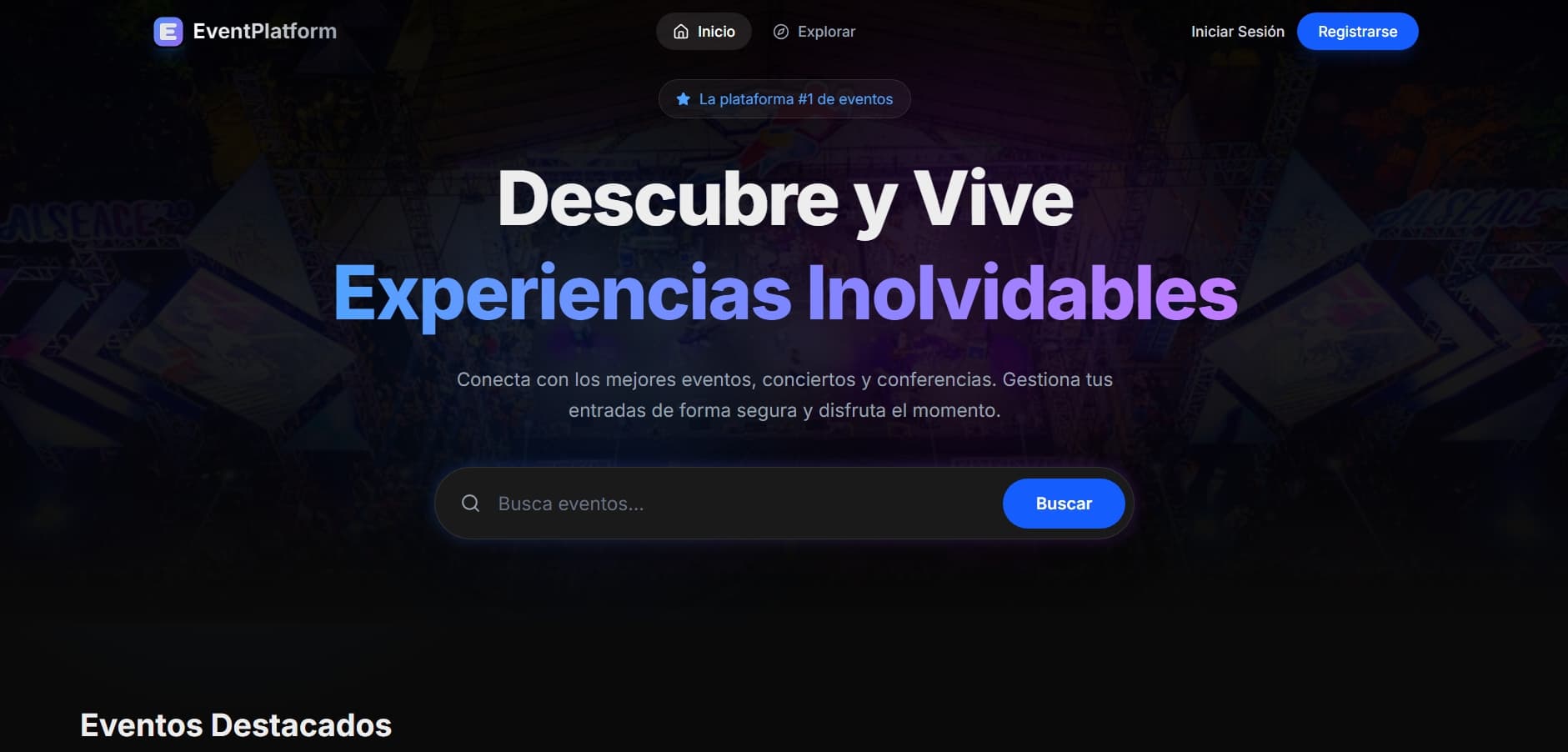Screenshot of Eventos App